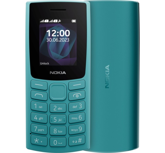 Мобільний телефон Nokia 105 SS 2023 Cyan