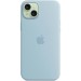 Чохол до мобільного телефона Apple iPhone 15 Plus Silicone Case with MagSafe - Light Blue,Model A3124 (MWNH3ZM/A)