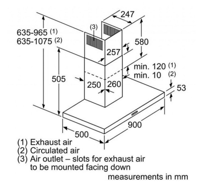 Витяжка кухонна Bosch DWB96DM50