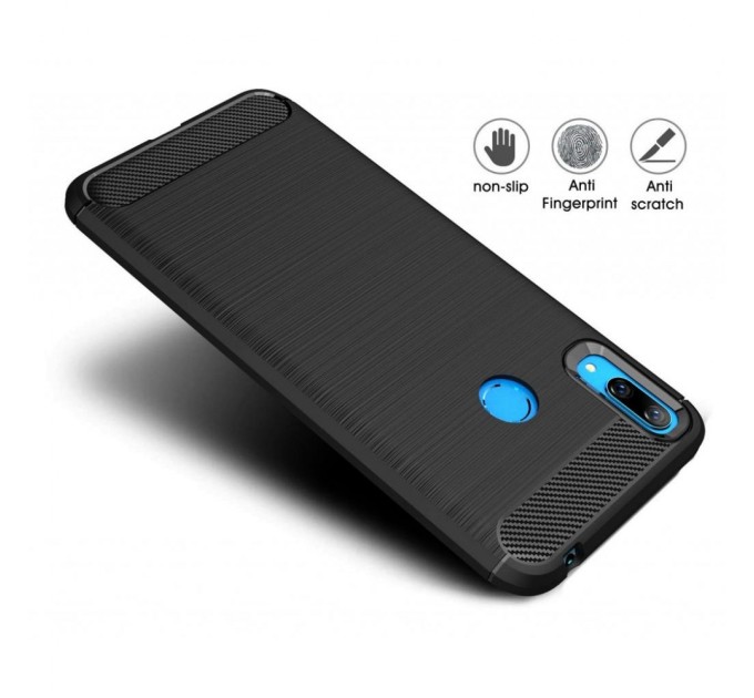 Чохол до моб. телефона Laudtec для Huawei Y7 2019 Carbon Fiber (Black) (LT-HY72019B)