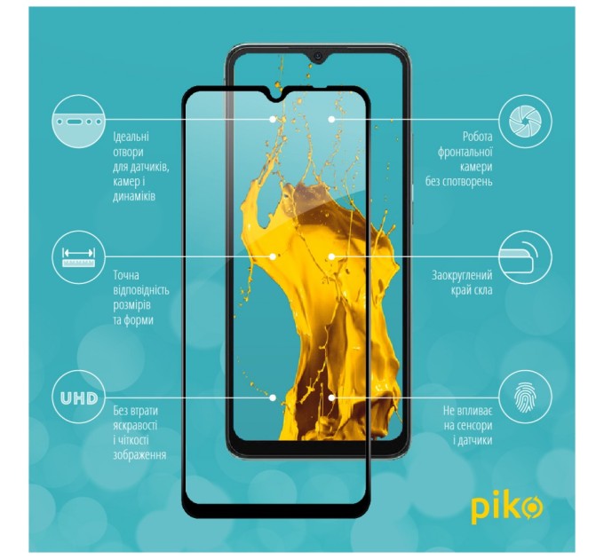 Стекло защитное Piko Full Glue Xiaomi Redmi 10C (1283126527180)