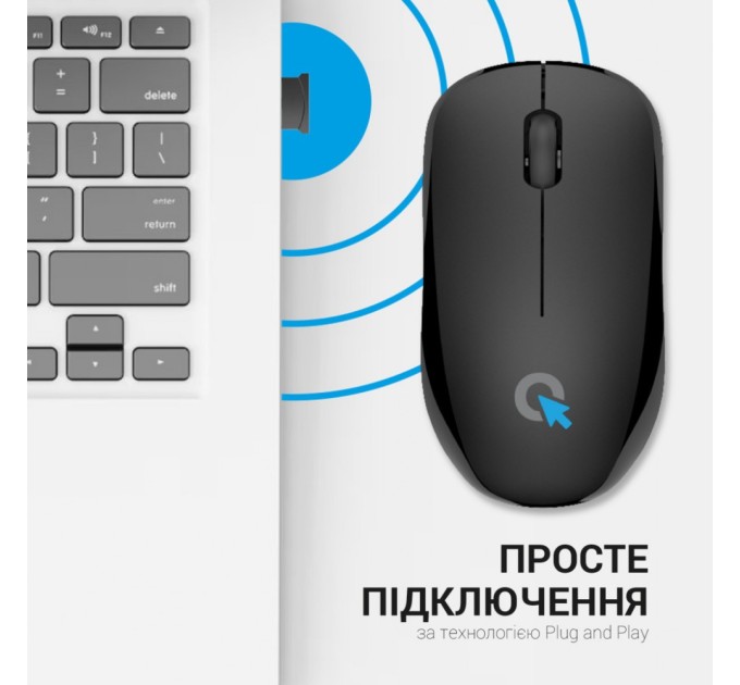 Мишка OfficePro M183 Wireless Black (M183)