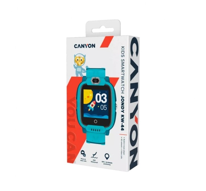 Смарт-часы Canyon CNE-KW44GB Jondy KW-44, Kids smartwatch Green (CNE-KW44GB)