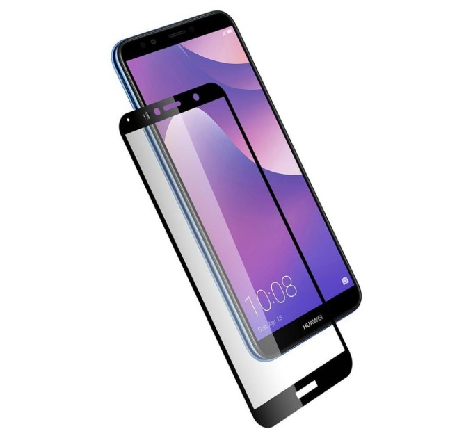 Скло захисне Vinga для Huawei Y7 Prime 2018 (Black) (VTPGS-Y7P2018)