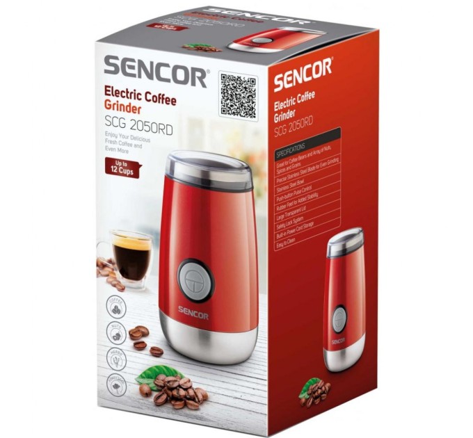 Кофемолка Sencor SCG 2050 RD (SCG2050RD)