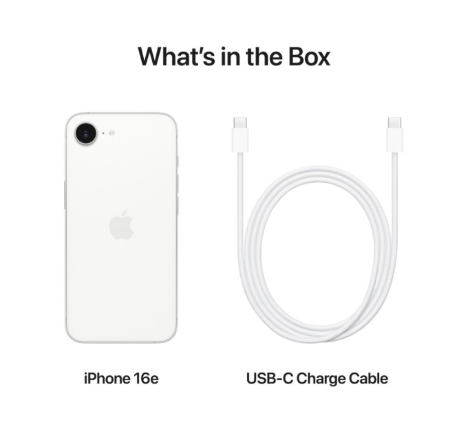 Мобільний телефон Apple iPhone 16e 256GB White (MD1W4)
