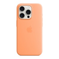 Чехол для мобильного телефона Apple iPhone 15 Pro Silicone Case with MagSafe Orange Sorbet (MT1H3ZM/A)