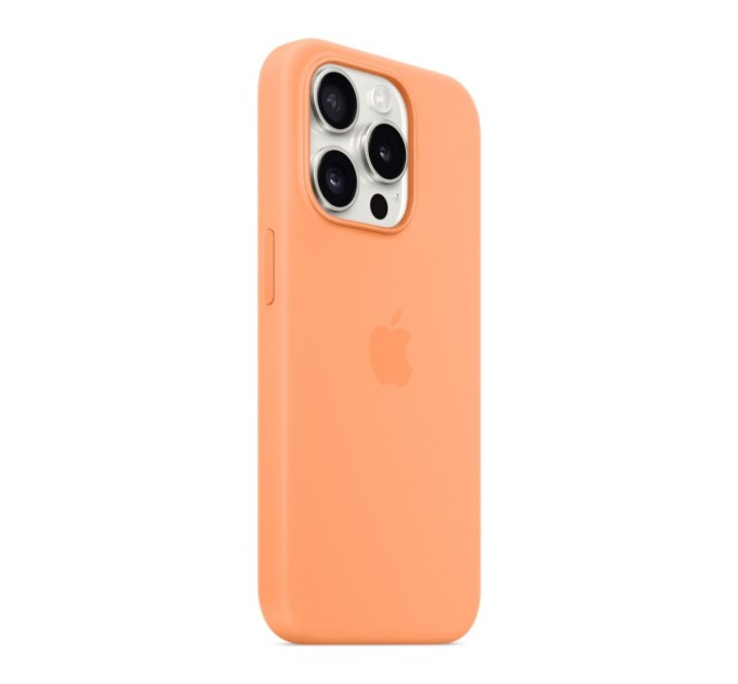 Чехол для мобильного телефона Apple iPhone 15 Pro Silicone Case with MagSafe Orange Sorbet (MT1H3ZM/A)