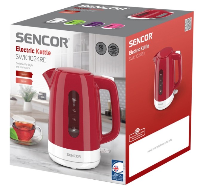 Електрочайник Sencor SWK 1024RD (SWK1024RD)