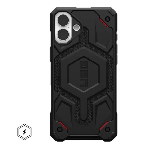 Чохол до мобільного телефона UAG iPhone 16 Monarch Pro Magsafe Kevlar Black (114458113940)