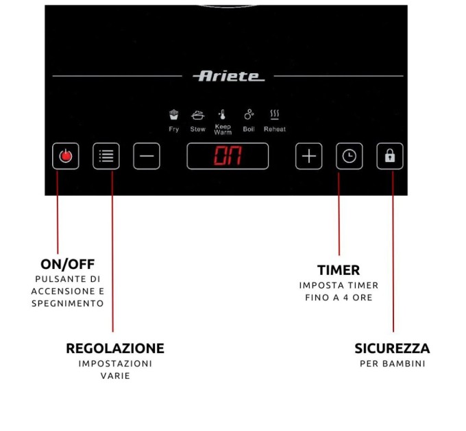 Настільна плита Ariete 1997 (00C199700AR0)