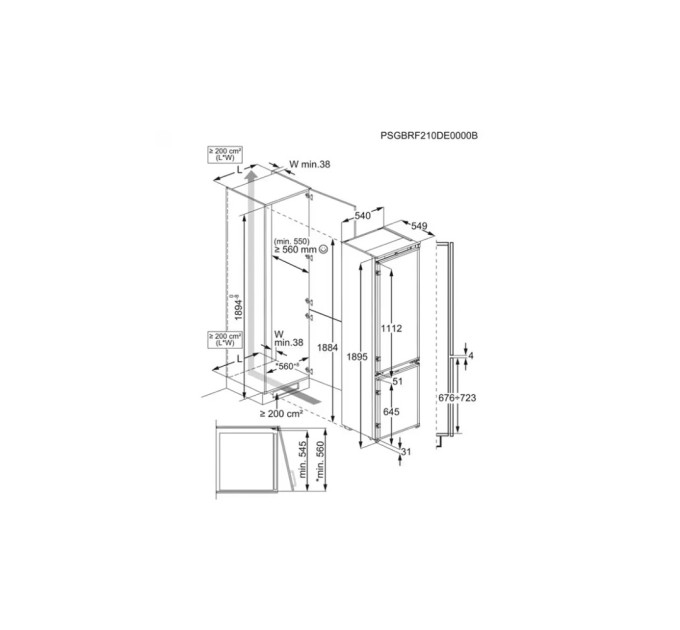 Холодильник Electrolux ENS6TE19S