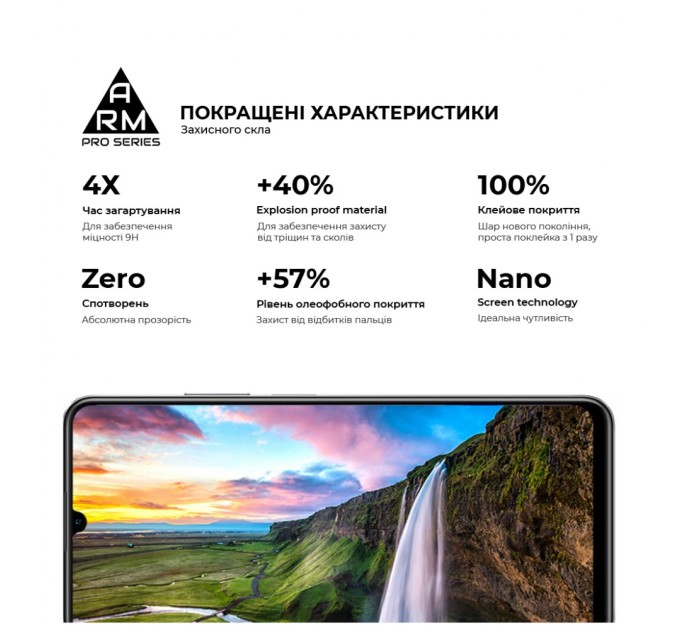 Скло захисне Armorstandart Pro Realme C53 Black (ARM71014)