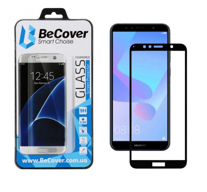 Скло захисне BeCover HUAWEI Y6 2018/ Y6 Prime 2018 Black (702232)