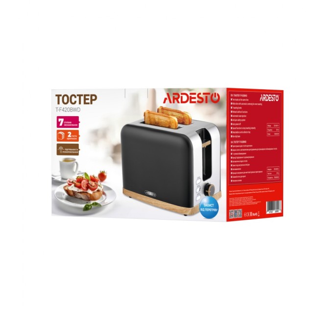 Тостер Ardesto T-F420BWD