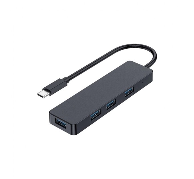 Концентратор Gembird USB-C UHB-U3P4-01 4 ports USB 3.1 (UHB-CM-U3P4-01)