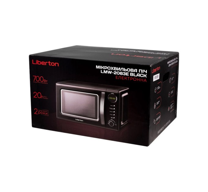 Мікрохвильова піч Liberton LMW-2083E black
