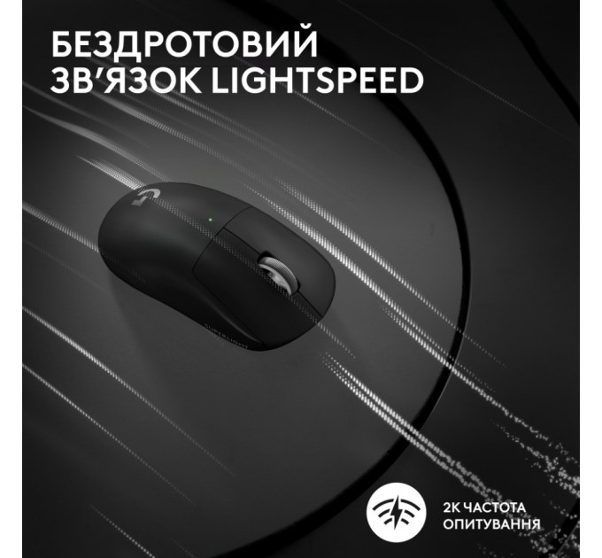 Мишка Logitech G Pro X Superlight 2 Lightspeed Wireless Black (910-006630)
