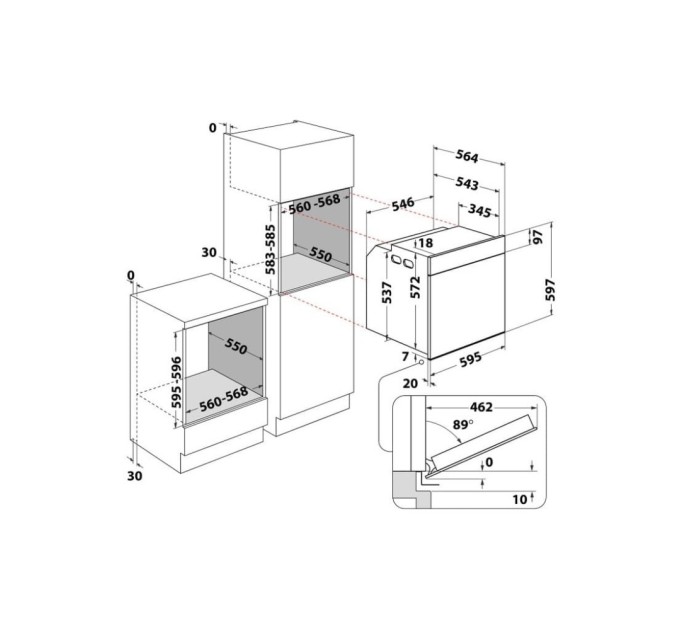 Духова шафа Whirlpool WOI5S8CM1SBA