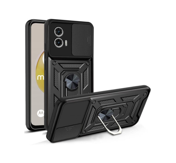 Чохол до мобільного телефона BeCover Military Motorola Moto G73 Black (709982)