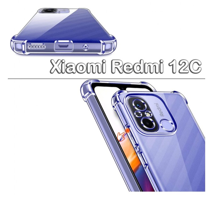 Чохол до мобільного телефона BeCover Anti-Shock Xiaomi Redmi 12C Clear (709176)