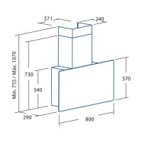 Витяжка кухонна Cata Greco 80 wh