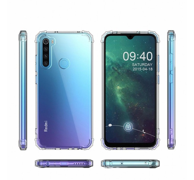 Чохол до мобільного телефона BeCover Anti-Shock Gradient Glass Xiaomi Redmi Note 8T Clear (704542)