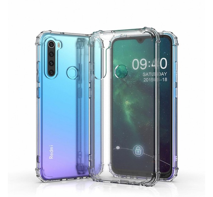 Чохол до мобільного телефона BeCover Anti-Shock Gradient Glass Xiaomi Redmi Note 8T Clear (704542)