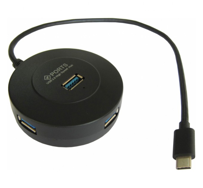 Концентратор Maiwo USB 3.1 Type-C - 4 port USB 3.0 Type-А, cable 30 cm (KH304)