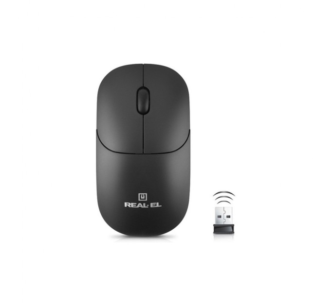 Мишка REAL-EL RM-311W Wireless Black (EL123200041)