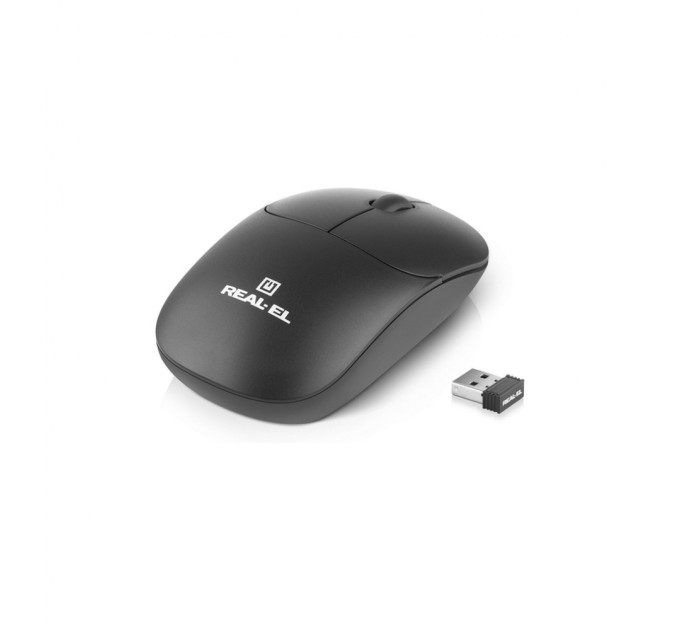 Мишка REAL-EL RM-311W Wireless Black (EL123200041)