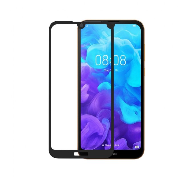 Стекло защитное PowerPlant Full screen Huawei Y5 (2019), Black (GL607181)