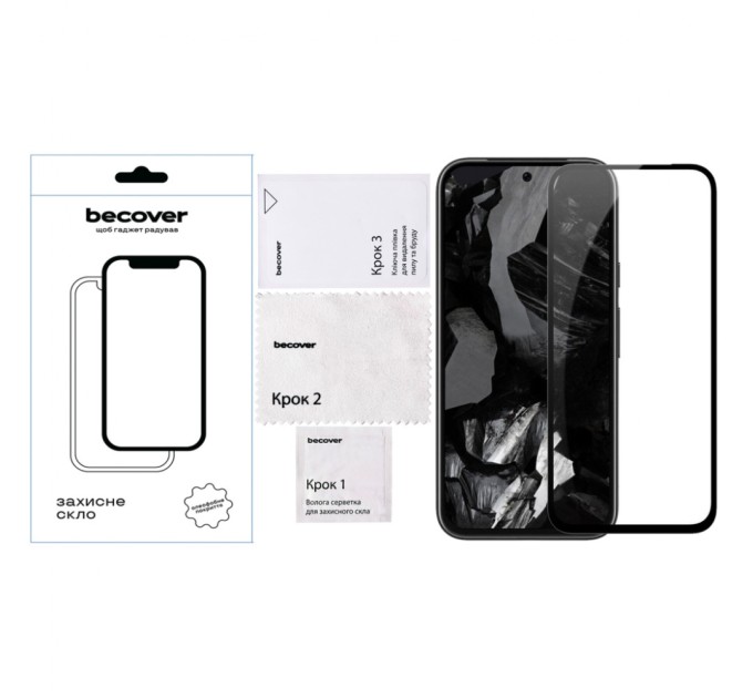 Скло захисне BeCover Google Pixel 8a Black (711663)