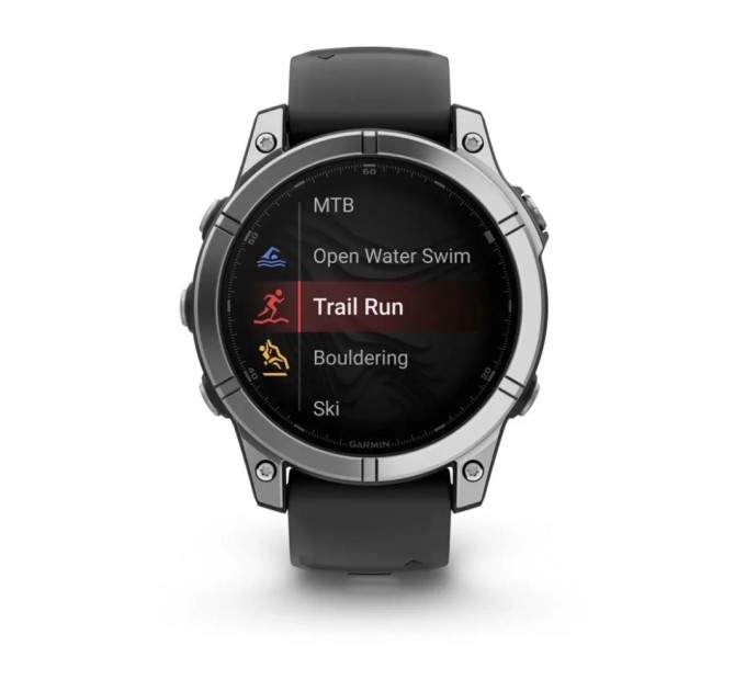 Смарт-годинник Garmin fenix E, 47mm, Stainless Steel/Black, GPS (010-03025-00)