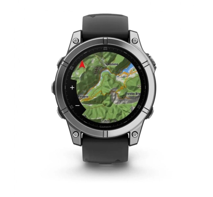 Смарт-годинник Garmin fenix E, 47mm, Stainless Steel/Black, GPS (010-03025-00)