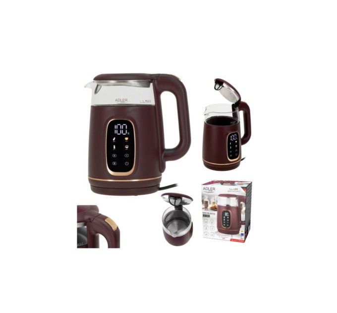 Електрочайник Adler AD 1305 burgundy