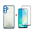 Чохол до мобільного телефона Dengos Samsung Galaxy A16 5G Matte + glass (Blue) (DG-KM-118)