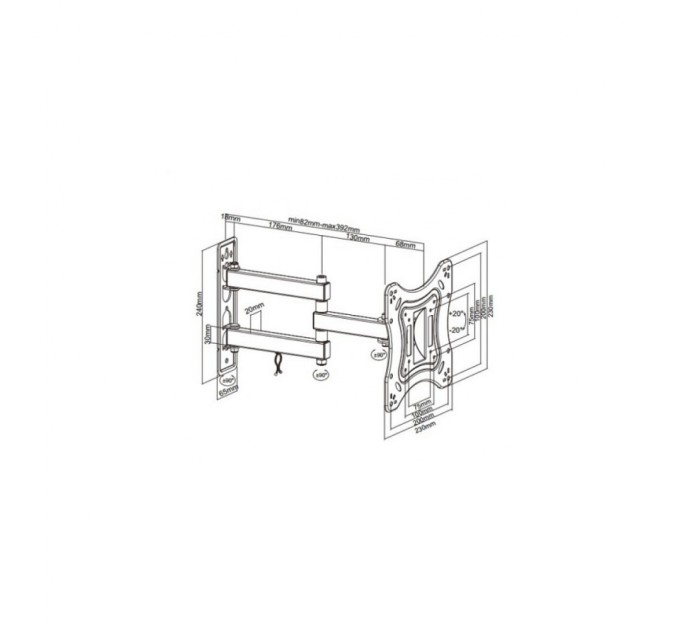 Кронштейн Brateck LPA51-223