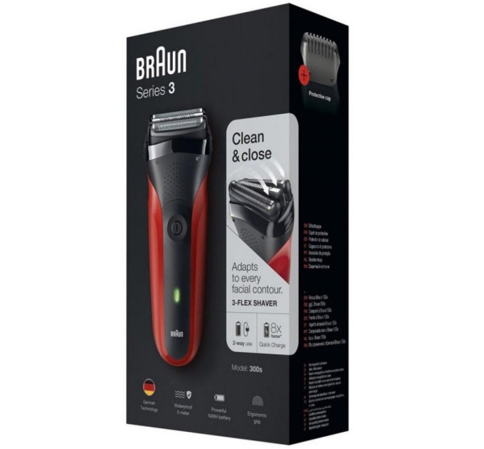 Электробритва Braun Series 3 300 Red