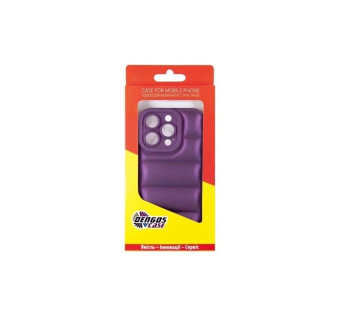 Чохол до мобільного телефона Dengos iPhone 14 Pro Case + Glass (Purple) (DG-KM-80)