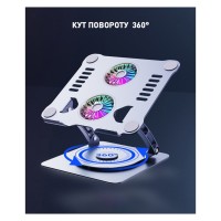 Підставка до ноутбука DYXON FIX COOLING 3 Silver (DXNLSFC3S)