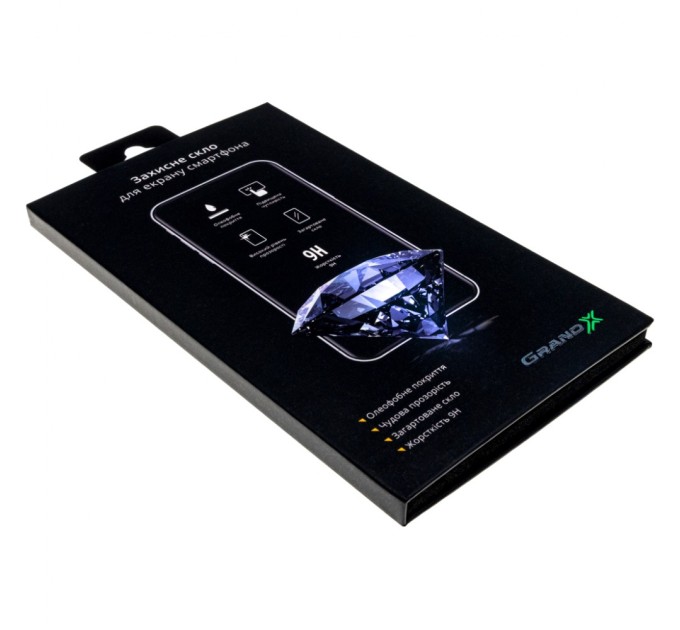 Скло захисне Grand-X Apple iPhone 14 Pro Max 9D black (AIP14PRM9D)