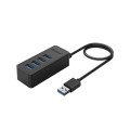 Концентратор Orico USB 3.0 4 ports (W5P-U3-100-BK-PR) (CA911264)