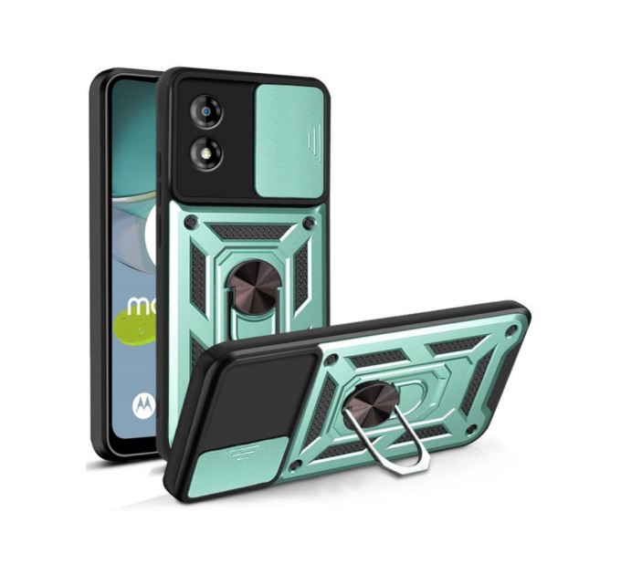 Чохол до мобільного телефона BeCover Military Motorola Moto E13 Dark Green (709103)