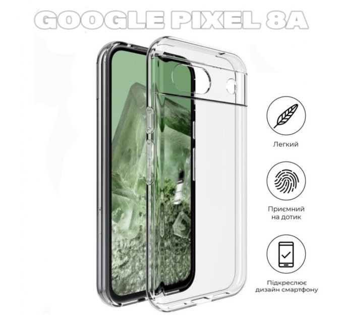 Чохол до мобільного телефона BeCover Google Pixel 8a Transparancy (711662)