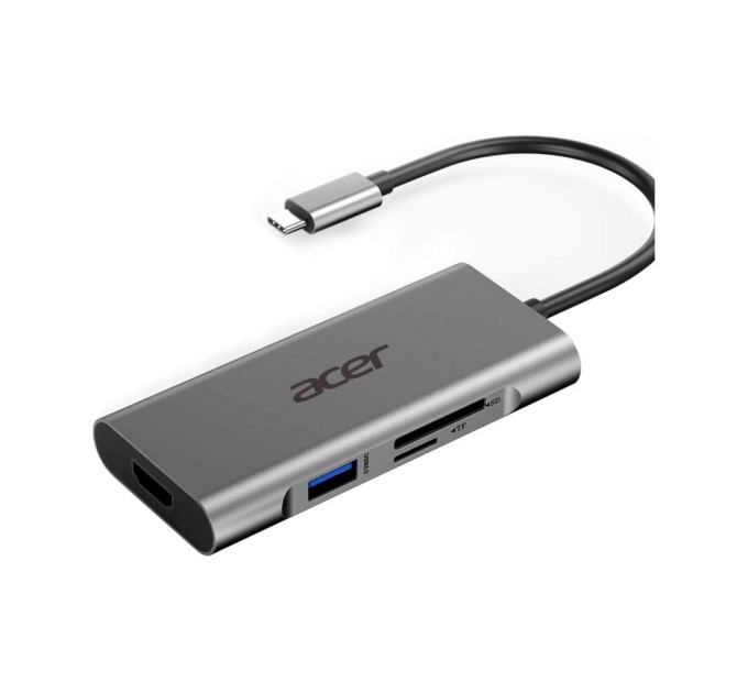 Порт-репликатор Acer 7-in-1, 8K, HDMI, DP, 2xUSB3.2, USB-C, RJ45, 3.5mm AP (HP.DSCAB.013)