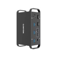 Порт-реплікатор Canyon Docking Station with 14 ports, with Type C female*4, USB3.0*2, USB2.0*2 (CNS-HDS95ST)