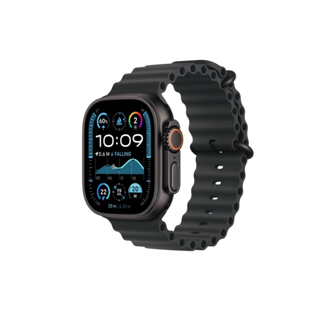 Смарт-годинник Apple Watch Ultra 2 2024 GPS + Cellular 49mm Black Titanium Case with Black Ocean Band (MX4P3UL/A)