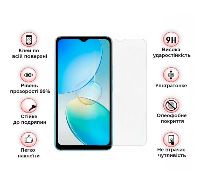 Скло захисне BeCover Infinix Hot 12і (X665B) 3D Crystal Clear Glass (708539)