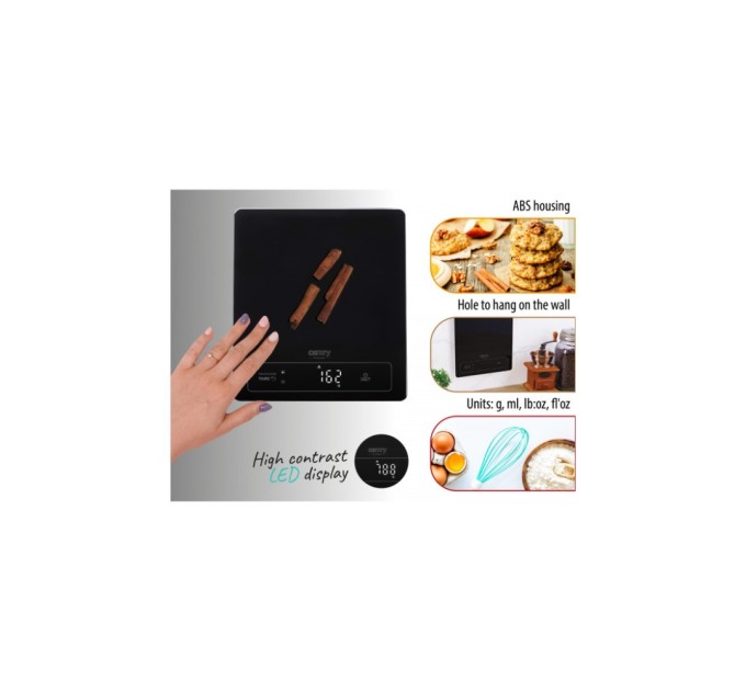 Ваги кухонні Camry CR 3175 black